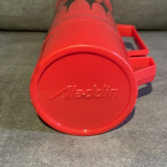 Vintage Aladdin’s Quart size Thermos.  Red & Black. - Picture 3 of 5